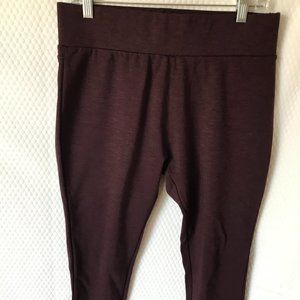 MATTY LEGGING WOMEN W 32" NW DARK BURGUNDY COLOR WIDE WAIST BAND